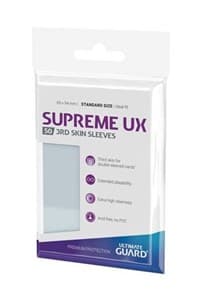 Ultimate Guard - Supreme UX 3rd Skin Standard Sleeves Transparent (50-Pack) - Ultimate Guard Card Sleeves - Card Sleeves card