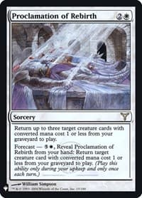 Proclamation of Rebirth - The List Reprints - Magic: The Gathering card
