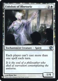 Eidolon of Rhetoric - The List Reprints - Magic: The Gathering card
