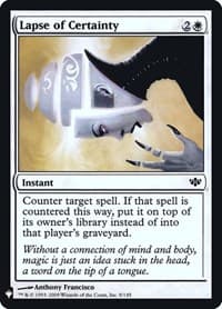 Lapse of Certainty - The List Reprints - Magic: The Gathering card