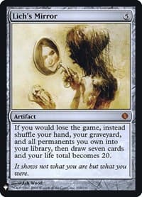 Lich's Mirror - The List Reprints - Magic: The Gathering card