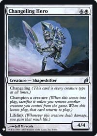 Changeling Hero - The List Reprints - Magic: The Gathering card