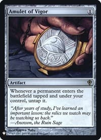 Amulet of Vigor - The List Reprints - Magic: The Gathering card