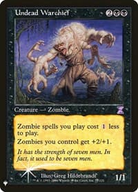 Undead Warchief - The List Reprints - Magic: The Gathering card