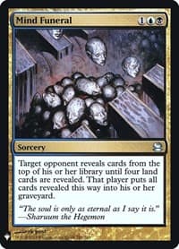 Mind Funeral - The List Reprints - Magic: The Gathering card