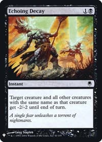 Echoing Decay - The List Reprints - Magic: The Gathering card