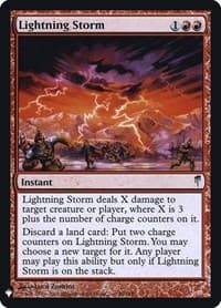 Lightning Storm - The List Reprints - Magic: The Gathering card