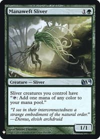 Manaweft Sliver (M14) - The List Reprints - Magic: The Gathering card