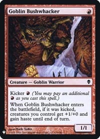 Goblin Bushwhacker - The List Reprints - Magic: The Gathering card