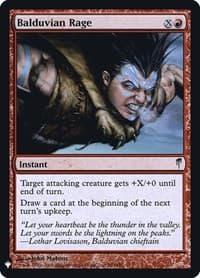 Balduvian Rage - The List Reprints - Magic: The Gathering card
