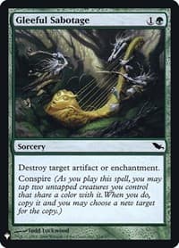 Gleeful Sabotage - The List Reprints - Magic: The Gathering card