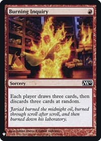 Burning Inquiry - The List Reprints - Magic: The Gathering card