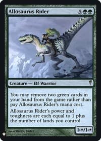 Allosaurus Rider - The List Reprints - Magic: The Gathering card