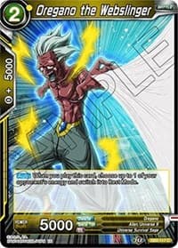 Oregano the Webslinger - Draft Box 05 - Divine Multiverse - Dragon Ball Super: Masters card