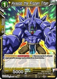 Hyssop the Frozen Titan - Draft Box 05 - Divine Multiverse - Dragon Ball Super: Masters card