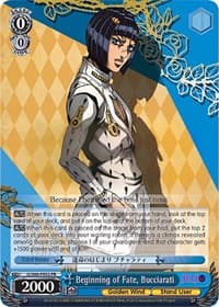 Beginning of Fate, Bucciarati - JoJo's Bizarre Adventure: Golden Wind - Weiss Schwarz card