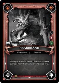 Skarbrand (OP Exclusive) - Wave 2 - Onslaught - Warhammer Age of Sigmar Champions TCG card