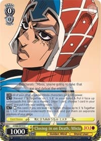 Closing in on Death, Mista - JoJo's Bizarre Adventure: Golden Wind - Weiss Schwarz card