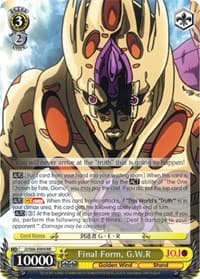 Final Form, G.W.R - JoJo's Bizarre Adventure: Golden Wind - Weiss Schwarz card