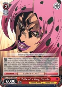 Pride of a King, Diavolo - JoJo's Bizarre Adventure: Golden Wind - Weiss Schwarz card