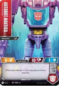Autobot Nautica - Camien Engineer - Titan Masters Attack - Transformers TCG card