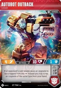 Autobot Outback - Gunner - Titan Masters Attack - Transformers TCG card