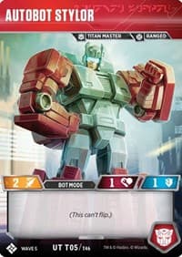 Autobot Stylor - Titan Masters Attack - Transformers TCG card