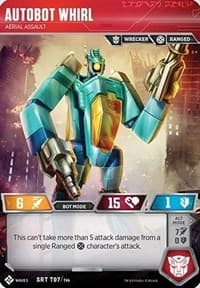 Autobot Whirl - Aerial Assault - Titan Masters Attack - Transformers TCG card