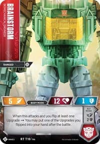 Brainstorm - Biomechanical Engineer - Titan Masters Attack - Transformers TCG card