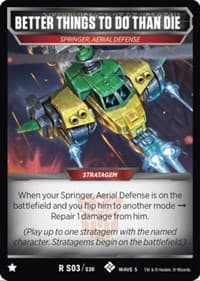 Better Things To Do Than Die - Titan Masters Attack - Transformers TCG card