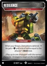 Resilence - Titan Masters Attack - Transformers TCG card