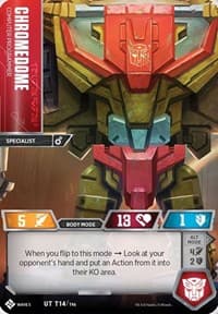 Chromedome - Computer Programmer - Titan Masters Attack - Transformers TCG card