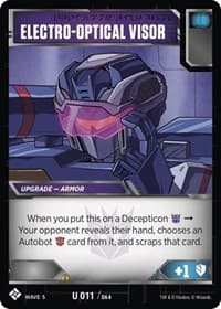Electro-Optical Visor - Titan Masters Attack - Transformers TCG card