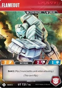 Flameout - Titan Masters Attack - Transformers TCG card