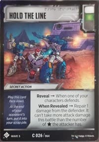Hold the Line - Titan Masters Attack - Transformers TCG card