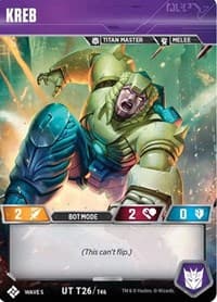 Kreb - Titan Masters Attack - Transformers TCG card