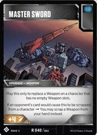 Master Sword - Titan Masters Attack - Transformers TCG card
