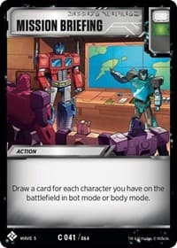 Mission Briefing - Titan Masters Attack - Transformers TCG card