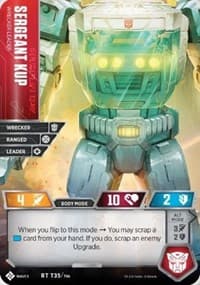 Sergeant Kup - Wrecker Leader - Titan Masters Attack - Transformers TCG card