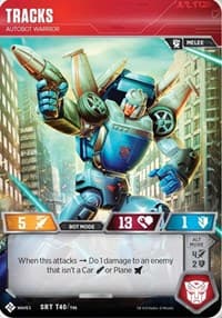 Tracks - Autobot Warrior - Titan Masters Attack - Transformers TCG card