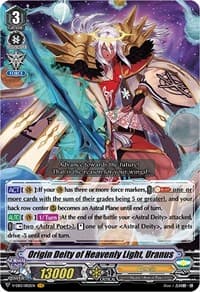 Origin Deity of Heavenly Light, Uranus - V-EB13: The Astral Force - Cardfight Vanguard card