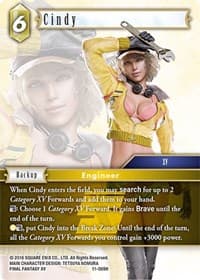 Cindy - Opus XI - Final Fantasy TCG card