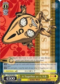 6 Together as 1, S.B (D) - JoJo's Bizarre Adventure: Golden Wind - Weiss Schwarz card