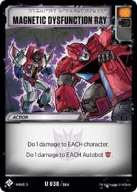 Magnetic Dysfunction Ray - Titan Masters Attack - Transformers TCG card