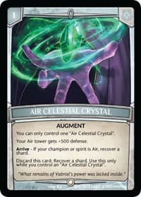 Air Celestial Crystal - Ascension - Argent Saga TCG card
