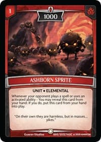Ashborn Sprite - Ascension - Argent Saga TCG card