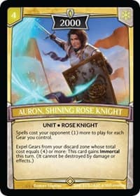 Auron, Shining Rose Knight - Ascension - Argent Saga TCG card