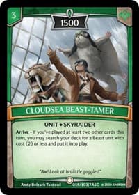 Cloudsea Beast-Tamer - Ascension - Argent Saga TCG card