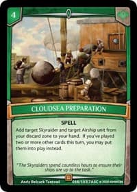 Cloudsea Preparation - Ascension - Argent Saga TCG card