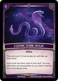 Cosmic Dark Magic - Ascension - Argent Saga TCG card